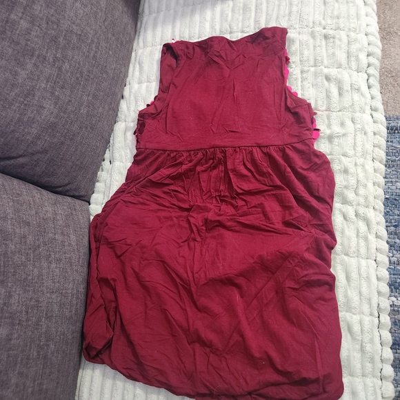 Forever 21 Kids Dress with Pink Sequins and Red Fabric - Picture 2 of 3